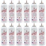 ZeroR® Butane Fuel Refill for Torch Lighters - Food-Safe & Triple-Filtered for Clean Burn - 100% Pure, Iso-Butane Refill for Torches, Kitchen & Refillable Lighters - 10.67 fl oz (315ml), 12 Cans