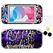 Price comparison product image Glu Fortnite Skin für Nintendo Switch Lite, Aufkleber für Station Konsole Joy-Con, Volle Stickers Decals und Displayschutzfolie 2pcs und Thumbstick Grip Kappen 1 Paar