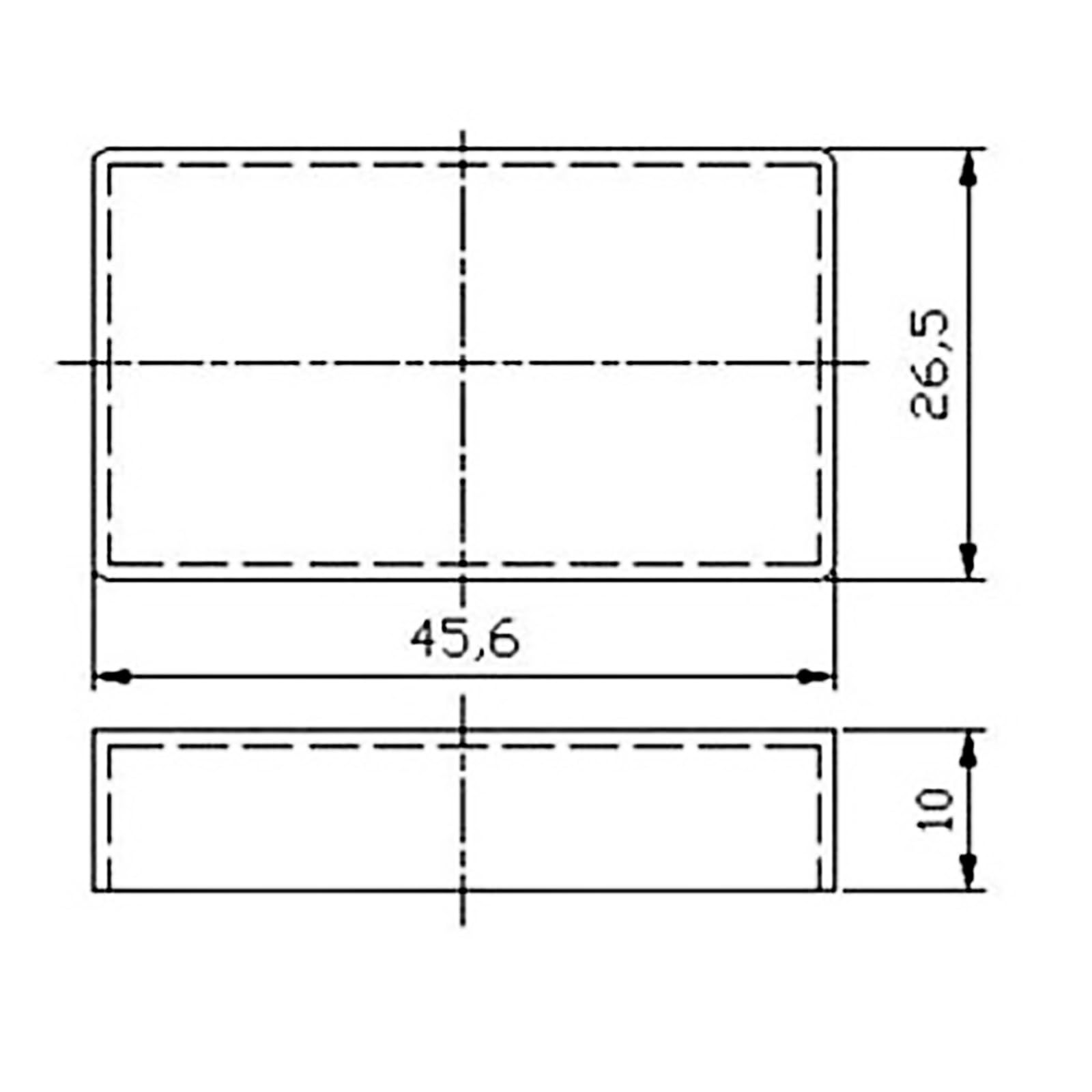 Mini small Pickup Covers - Set of 2, Premium Quality, 45.6mm x 26.5mm, Solid without poles - Image 2
