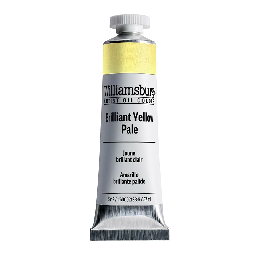 Pigment dense Williamsburg Oil 37Ml Brill Yellow Pale haute tenue