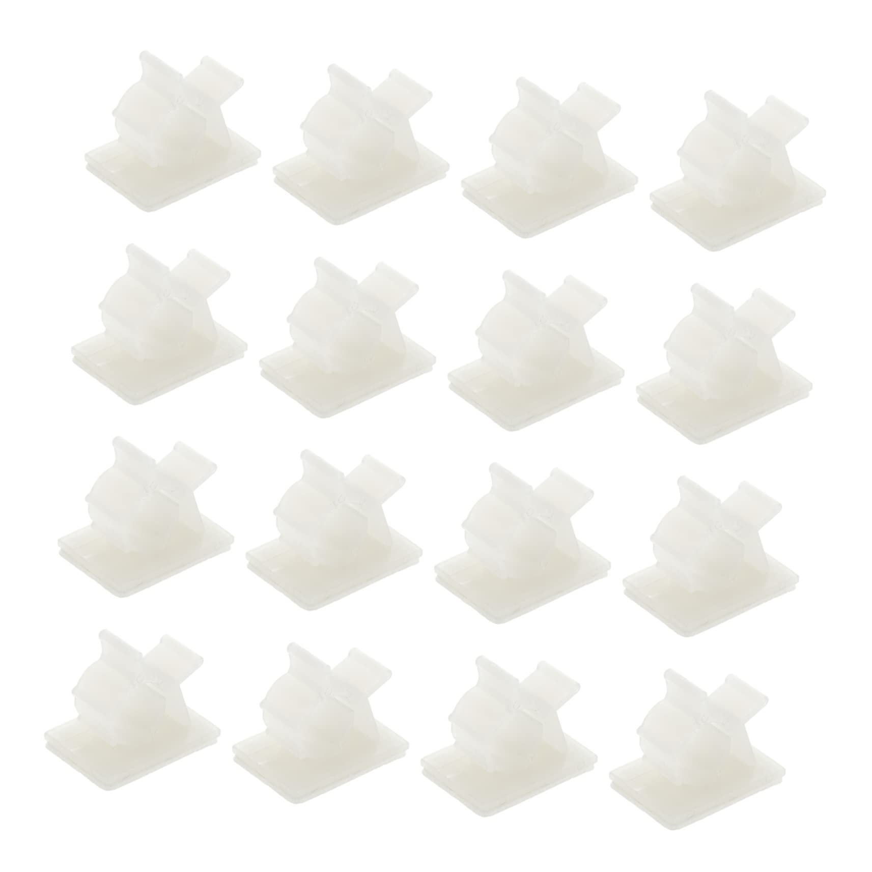 Organizzatore per cavi migliorato, Fascette ferma-cavo autoadesive bianche 2,5 x,4 1,7 clip dell'organizzatore del cavo di cm for la gestione della scrivania