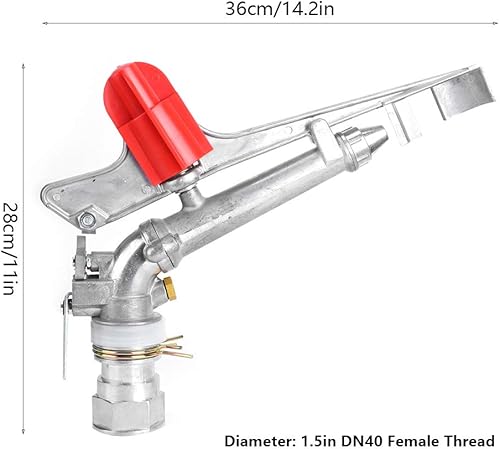 Miniatura 9 de Fydun 1.5in DN40 Fem Thread Rocking Arm Sprinkler Rotation Irrigation Sprinkler Wate Accessories 1.5in DN40 Fem Thread for Family