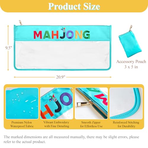 Bolsa impermeable para fichas Mahjong con pouch accesorio miniatura 2