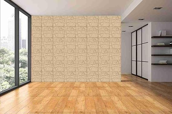 Image of DRONTER 3D Self-Adhesive Brick Wallpaper - PE Foam Wall Panels for Home, Bedroom, Living Room, and Cafe Decor | Easy Peel & Stick DIY Wall Stickers (Brown Diamond)