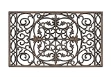 A1 Home Collections Rubber Grill Doormat, Elegant Star Pattern
