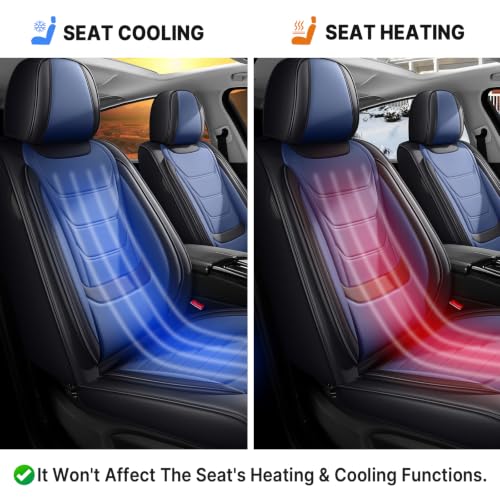 Image of for GMC Terrain 2010-2025 Seat Covers 5P (Black /Blue)