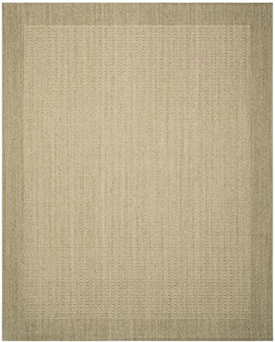SAFAVIEH Area Rug 8x10 - Palm Beach Collection - Large - Desert Sand, Sisal & Jute, Ideal for Living Room, Bedroom, Office, Dining Space (PAB321A)