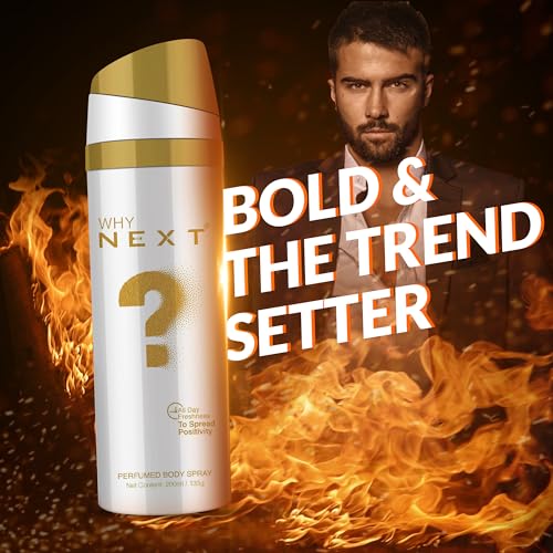 Image of Next Care What & Why Perfumed Body Spray for Men & Women | Long Lasting Freshness Body Spray | Unisex Fragrance Deodorant | Everyday Use Deo Spray | 200ml Each (Pack of 2)