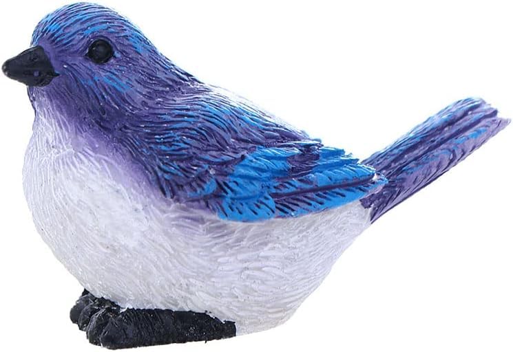 Blue Cute Mini Bird Decorative Fairy Garden Miniatures, Resin Crafts DIY Succulent Plant Bonsai...