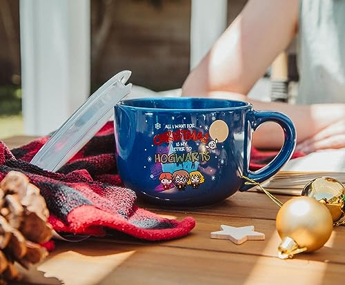 Harry Potter Mug de Cerámica Azul 24 oz con Tapa Vented miniatura 5