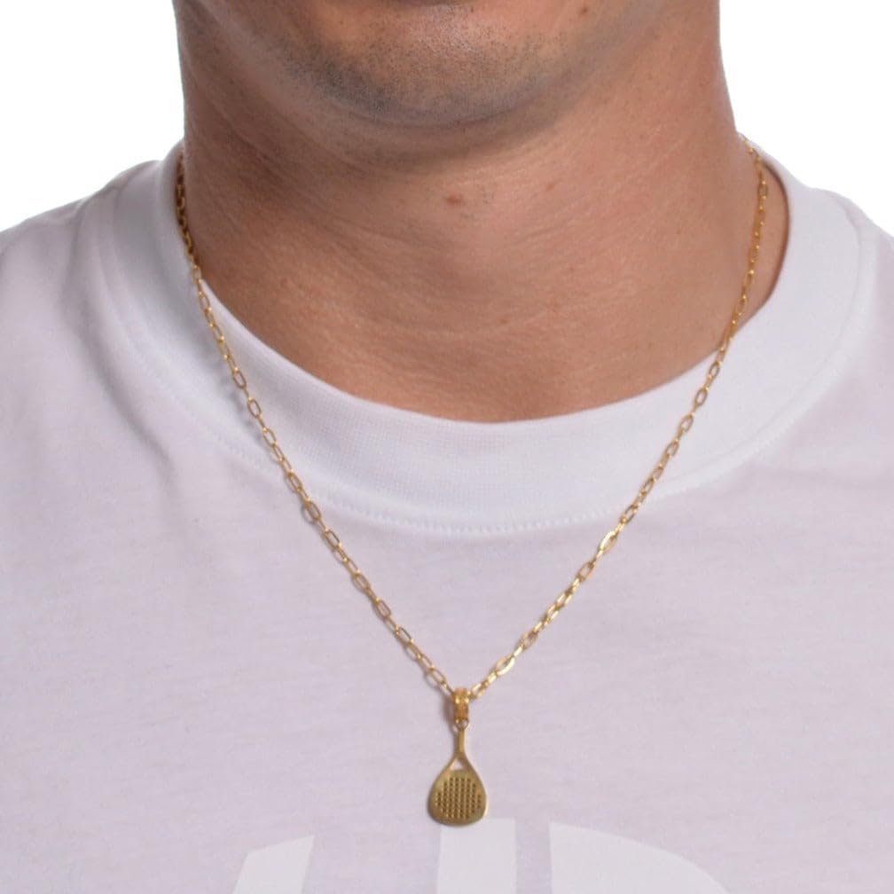 CODEONE Colgante Pádel | Acero Inoxidable | Diseño Artesanal Deportivo | Raqueta | Estuche de Regalo