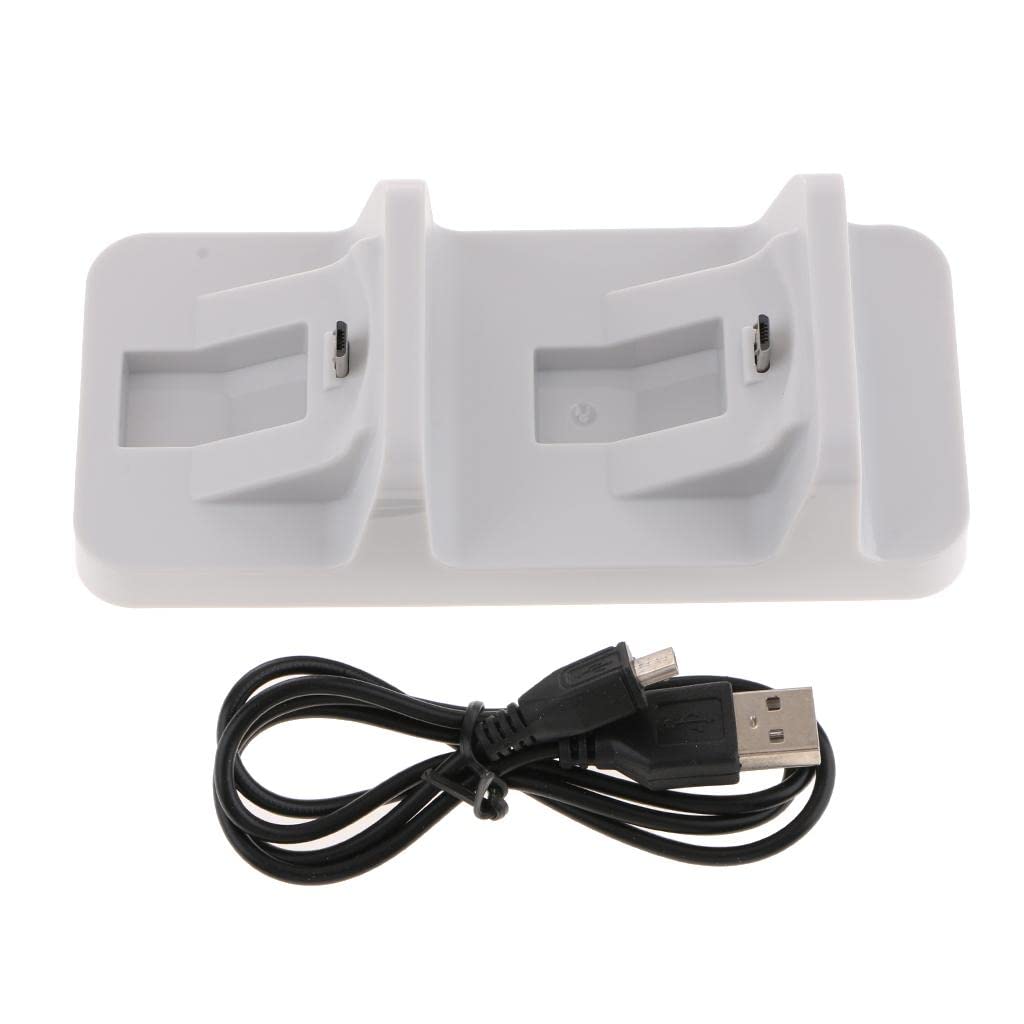 MERISHOPP® Controller Charger Charging Docking Station Stand Dual USB Fast Charging Cradle for S.O.N.Y Play, Station 4 PS4 Slim Pro Controller -White (B0D34TBPV3) Amazon Price History, Amazon Price Tracker