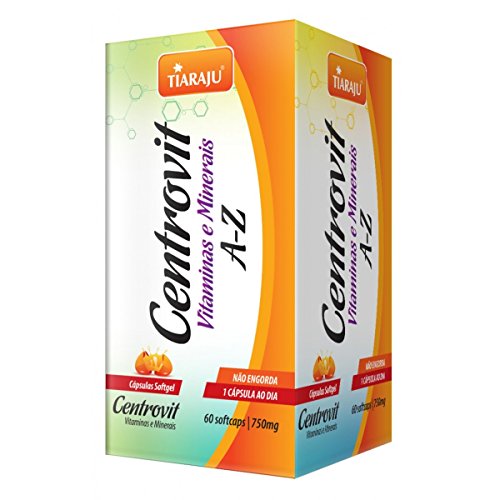 Centrovit Vitaminas e Minerais A-Z - Tiaraju - 60 cápsulas 750mg