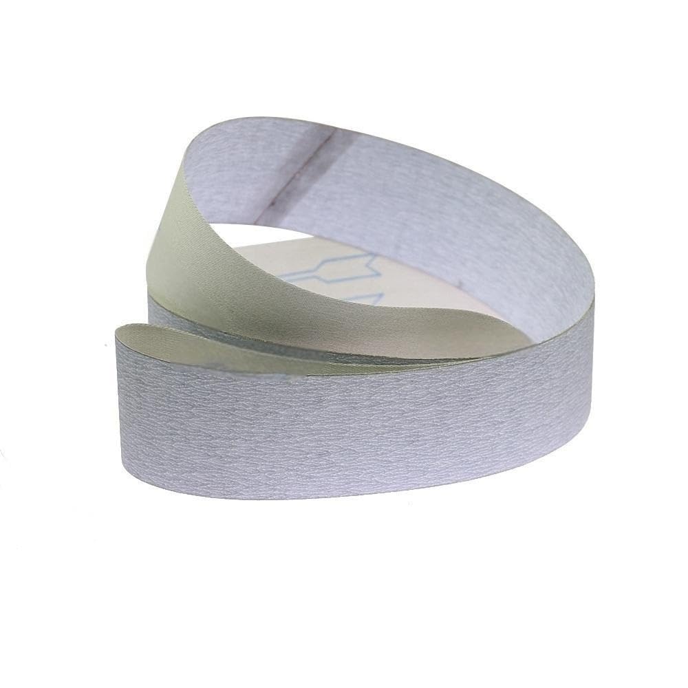 P1000 P1200 P1500 Dry Sanding Belt - White Anti-Clogging Soft Cloth for Butt Joint Polishing, 1pc(1000meshx533MMx75MM)
