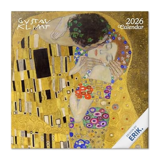 Grupo Erik Calendario 2026 pared Gustav Klimt - Almanaque pared 2026 : Planificador mensual Con espacio para Anotar, Ilustraciones y Fácil de colgar (30x30cm) | Ya disponible en tu tienda friki favorita! En mundofriki.es!
