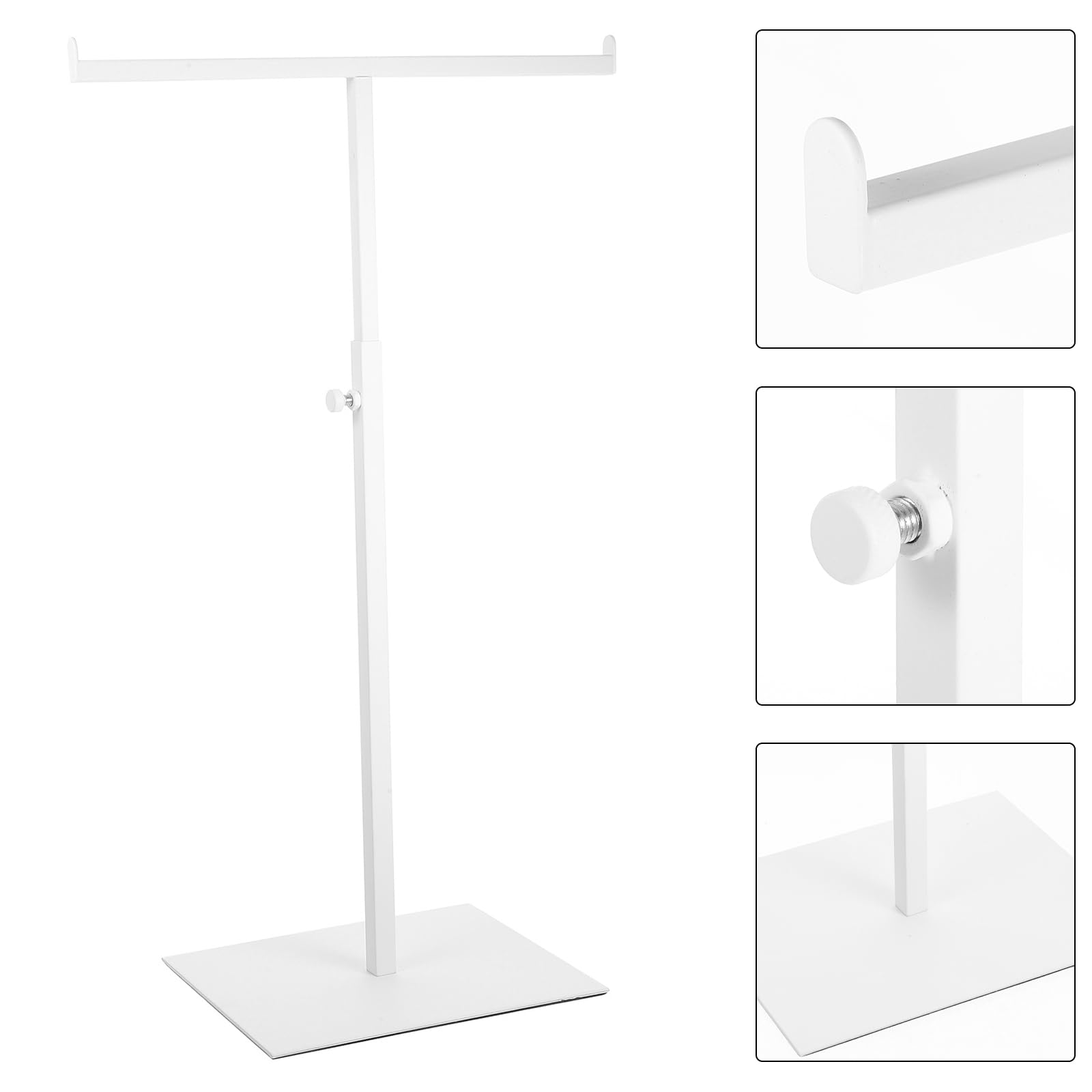 Expositor de Corbatas y Bufandas Soporte para Sombrero de Peluca para mostrador Soporte de exhibición de Bolsos Ajustable Percha monederos estantes de exhibición Estante del Bolso