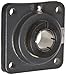 Browning VF4B-232 Normal-Duty Flange Unit, 4 Bolt, BOA Concentric Lock, Regreasable, Contact and Flinger Seal, Cast Iron, Inch, 2" Bore, 5-1/8" Bolt Hole Spacing Width, 6-3/8" Overall Width