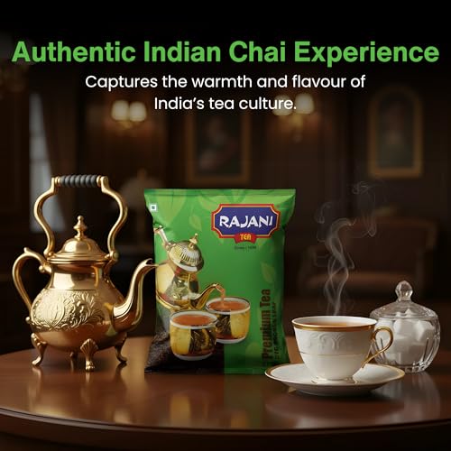 Image of RAJANI Premium Broken Tea Powder (250gm), Pure Assam CTC Process Kadak Chai Patti | Rich Flavoured Premium Black Tea Powder with Strong & Refreshing Aroma