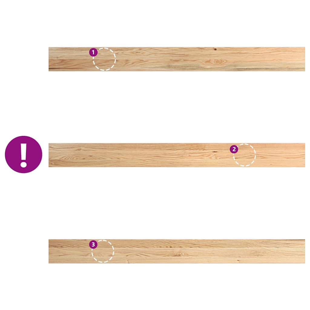 vidaXL Davanzali 2 pz Non Trattati 160x15x2cm Legno Massello di Rovere, Bordo della Finestra, davanzale della Finestra in Quercia, davanzale in Legno