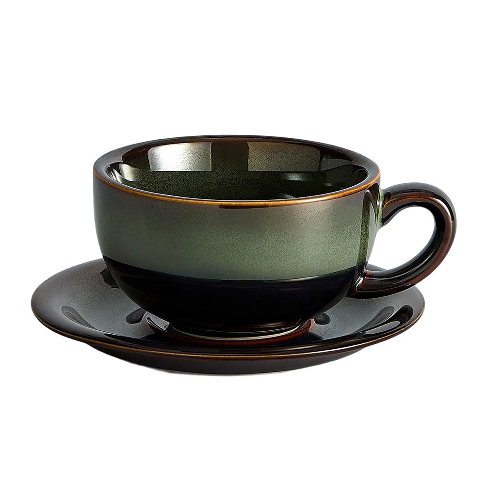 Amazon.com | Coffeezone Vintage Design 12 oz Ceramic Latte