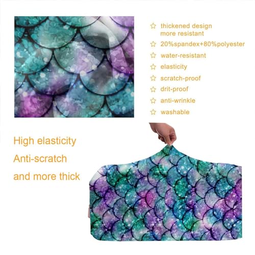 Custom Luggage Cover For Suitcase,Personalized Design Your Image Photo Logo Text,Customize Elastic Travel Suitcase Cover Washable Suitcase Protector Cover -L(A Little Large)4