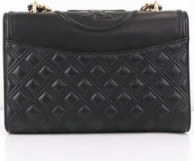 ブラックレザーショルダーバッグ　トリーバーチ TORY BURCH トリーバーチ ショルダー バッグ フレミング 76997