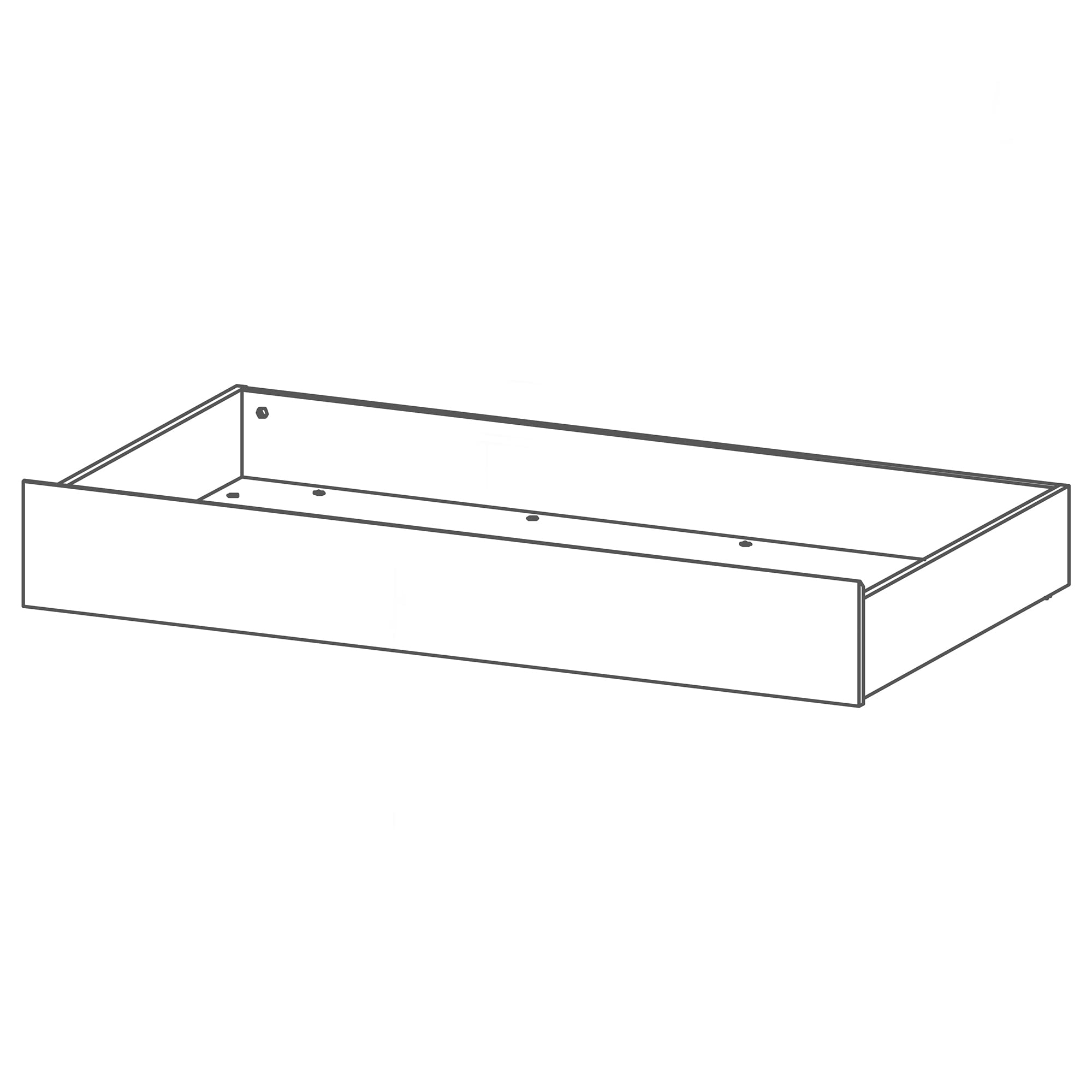 roba Universal Bettkasten - Passend unter Babybetten und Kinderbetten 70 x 140 cm - Platzsparende Lösung für Stauraum - Mobil auf Rollen - Holz weiß