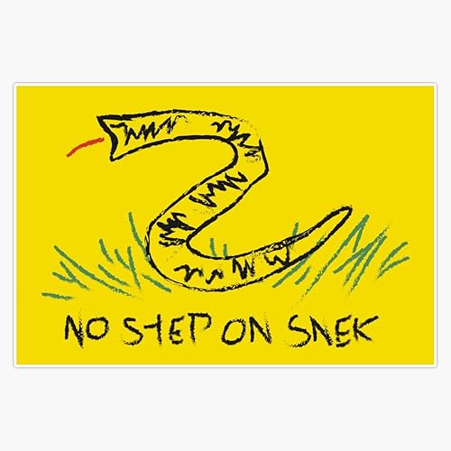 Miniatura 1 de No Step On Snek - Adhesivo adhesivo para parachoques (5 pulgadas)