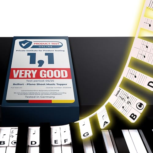 Removable Piano Stickers for 88-Key Keyboards