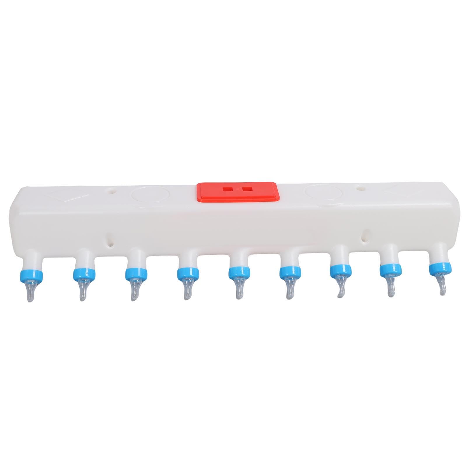 9 Pacifiers Milk Feeder, Premium ABS Lamb Drink Nipples Piglets Feeder, Enhanced Comfort Easy Cleaning Livestock Teat Milk Feeding Tool Raising Equipment