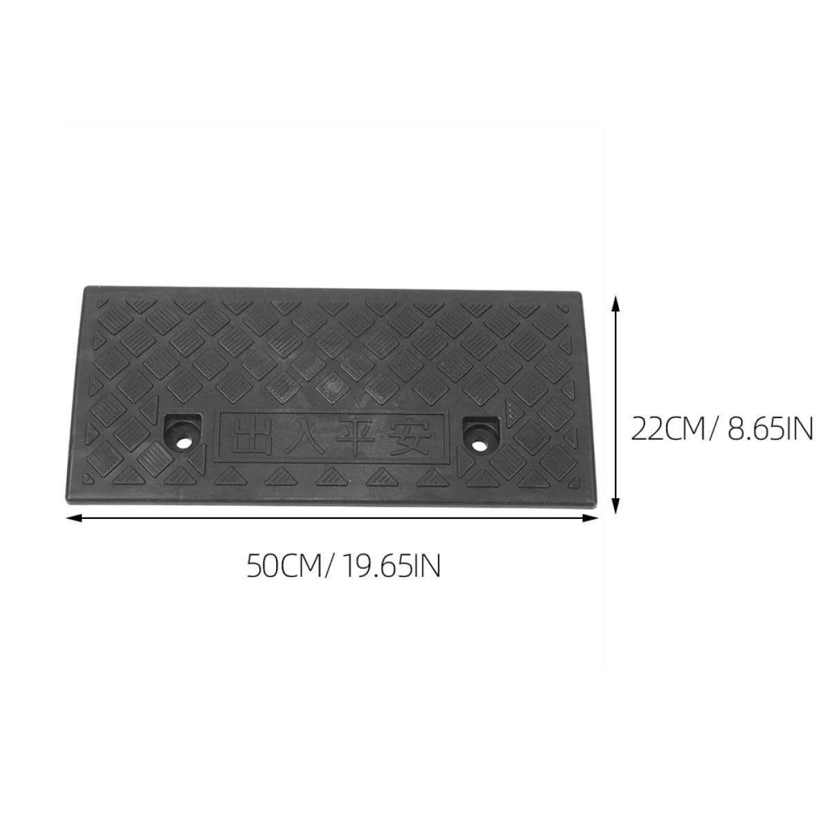 Rampa para Ruedas de Coche de 5 CM Textura Antideslizante Grabada, Ligera para Accesos Hogar y Rampas para Scooters