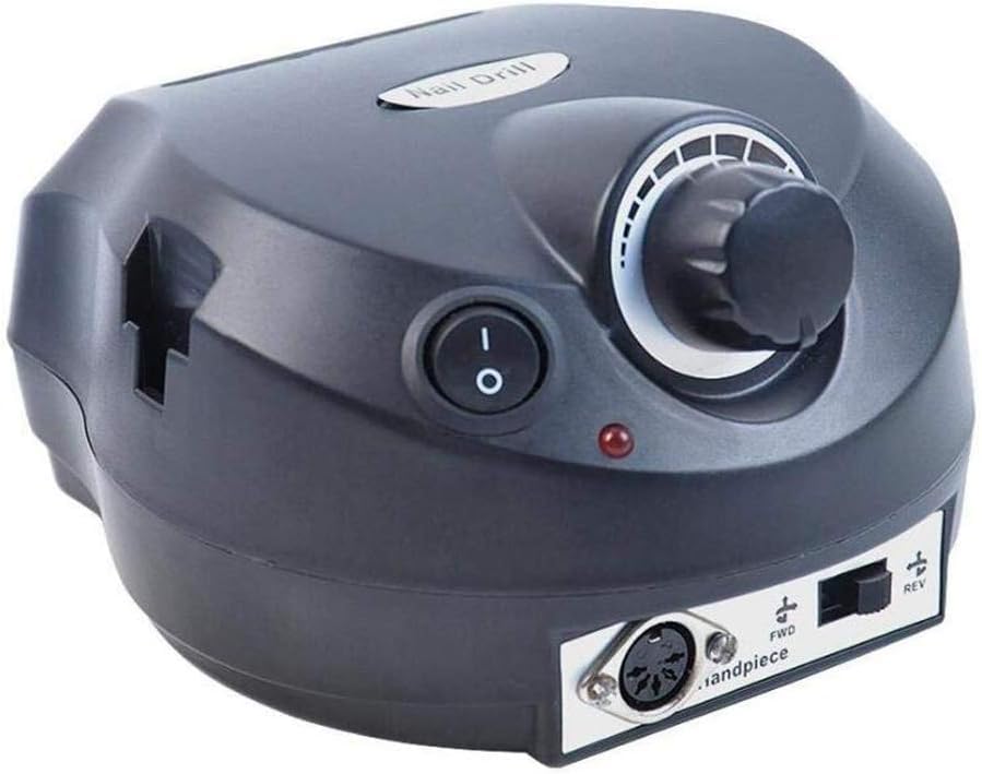 Lima per Unghie Elettrica Professionale 35000 Giri/min Kit per Manicure E Pedicure Trapano per Lima per Unghie Elettrico per La Polimerizzazione dello Smalto in Gel Strumenti per Manicu, Black