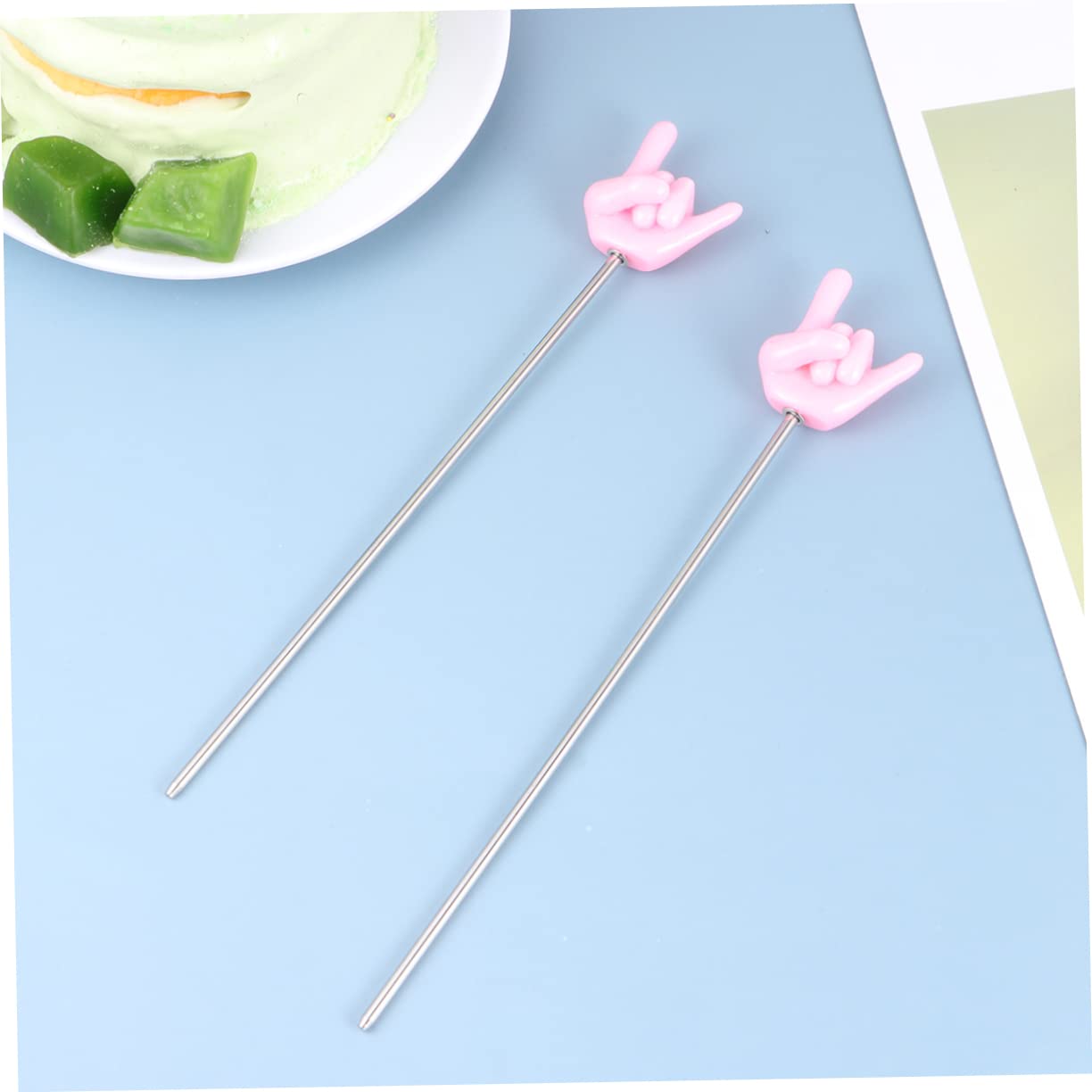 KICHOUSE Upgrade Your Baking: 2pcs Stainless Steel Cake Testers Bread Tester Comfortable Palm Pattern Grip