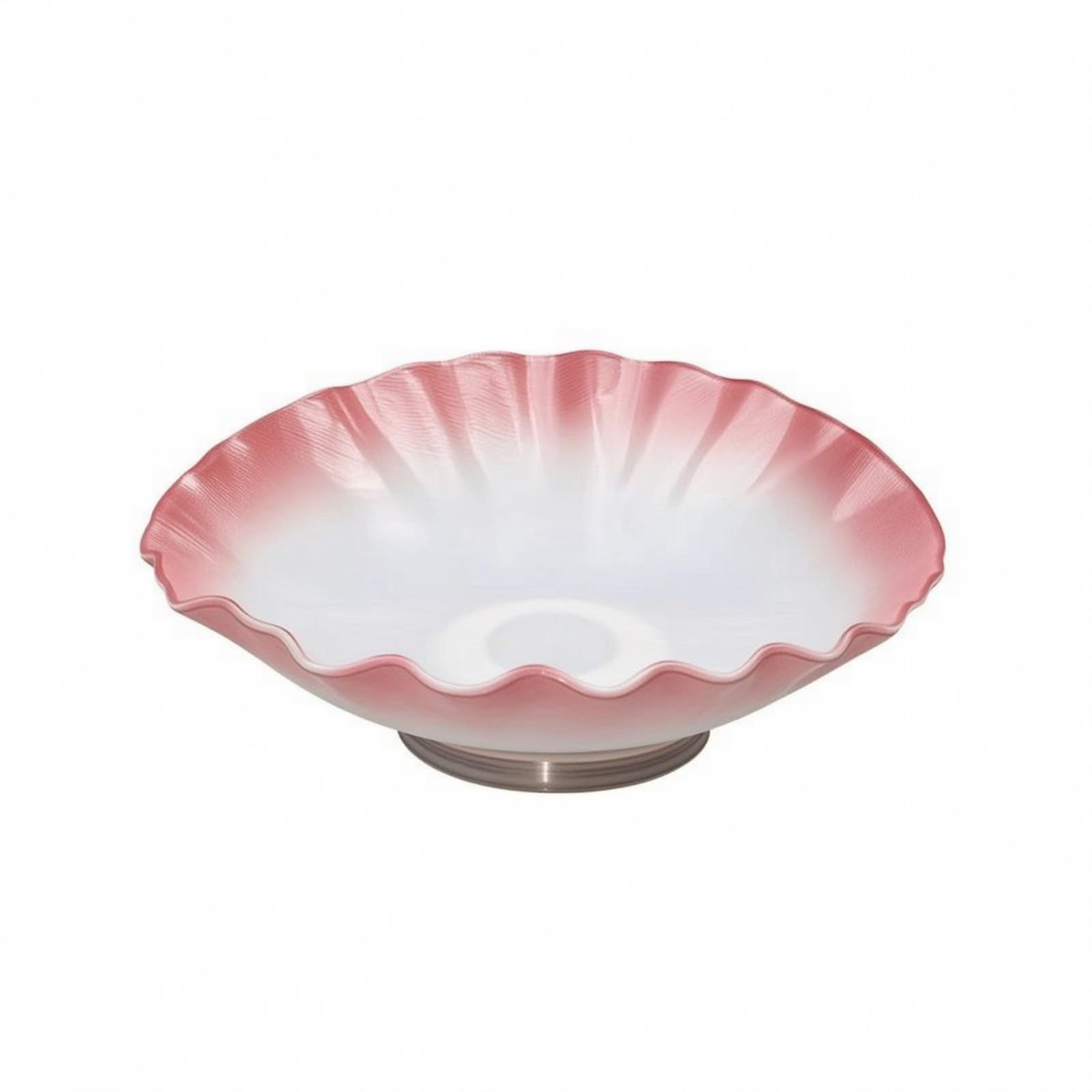 Colcolo Plat En Verre avec Bord Vague