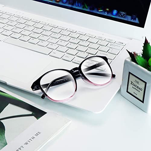 Image of VisionGlobal 6 Pairs Blue Light Blocking Glasses /Reading Glasses for Women /Men, Fashion Eyewear Frame