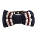 Lovely Bow Tie Dog Puppy Collar Adjustable Velvet Leather Buckle Pet Collar Adult Cat Neck Strap with Navy Blue Bow