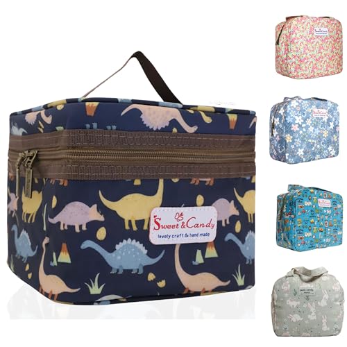 KLAPIA Bolsa Térmica Porta Alimentos Infantil/Nevera Pequeña Portátil Playa/Almuerzo Comida Trabajo/Lunch...