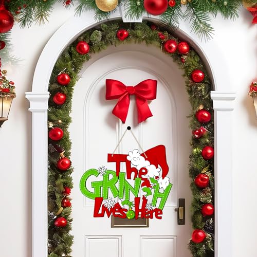 Wooden-Christmas-Door-Decorations-Wall-Decor-Hanging-Welcome-Sign-and-Christmas-Tree-Decorations Wooden Christmas Door Decorations Wall Decor Hanging Welcome Sign and Christmas Tree Decorations