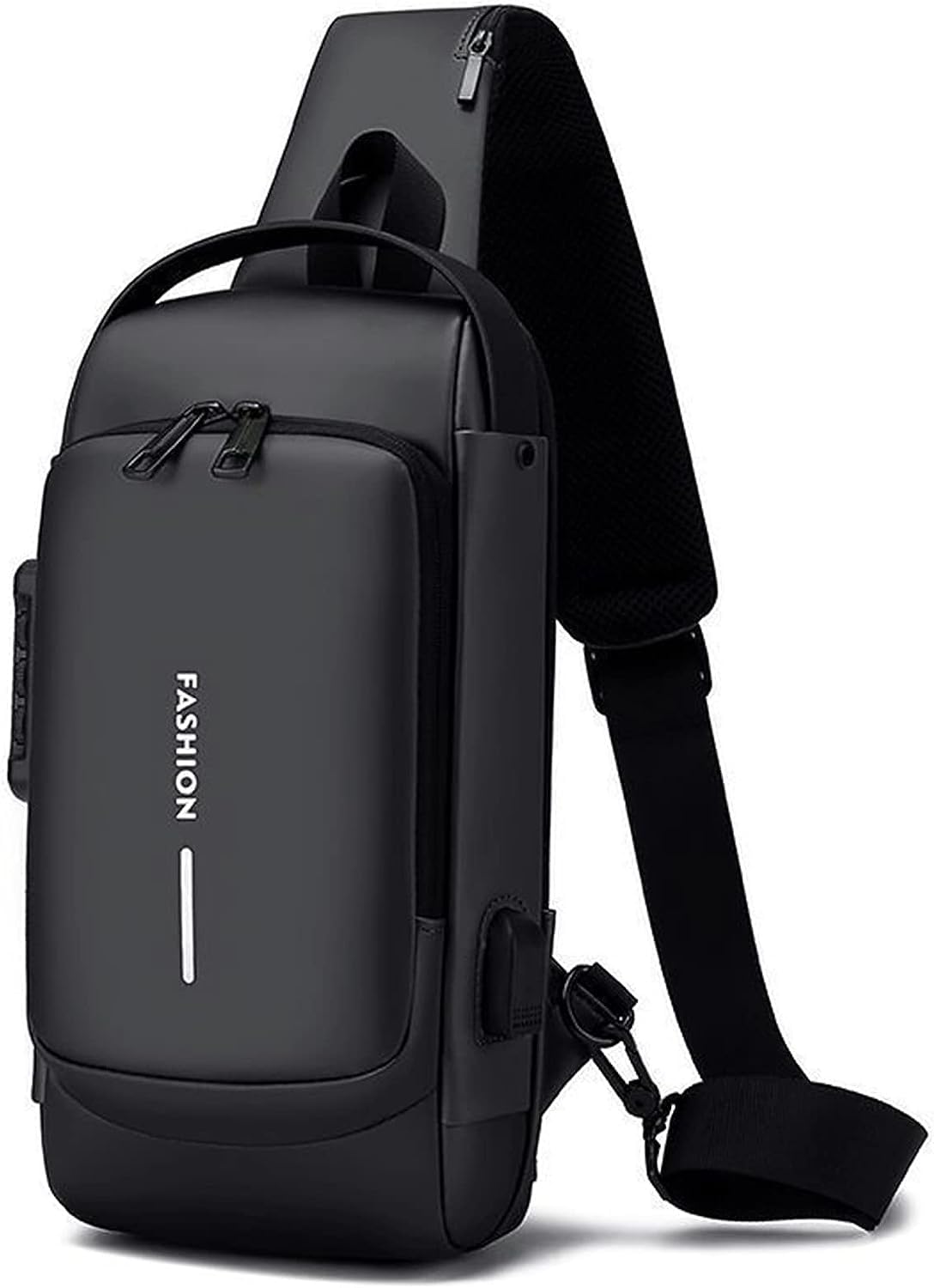 toriox Waterproof Anti Theft Chest Bag Fashion Crossbody Bag USB Crossbody Sling Bags For Men Single Shoulder Walking, Gym, Sport, Hiking, Cycling, Travel, Outdoor And Daily Use-picture-30