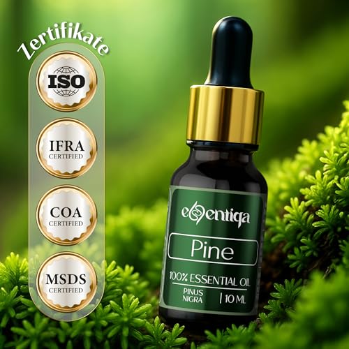 Kiefernöl Duftessenz hochkonzentriert für Diffuser und Saunaaufguss, intensiver Waldduft, ideal für Kerzen gießen, Seife, Wax Melts und DIY Raumduft