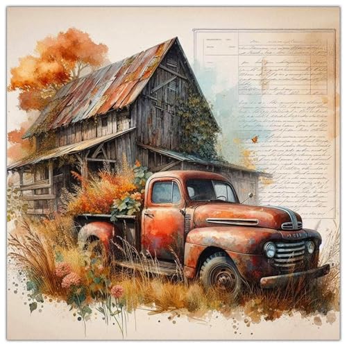 Art diamant d'automne Lophomie : kit de peinture diamant complet pour adultes