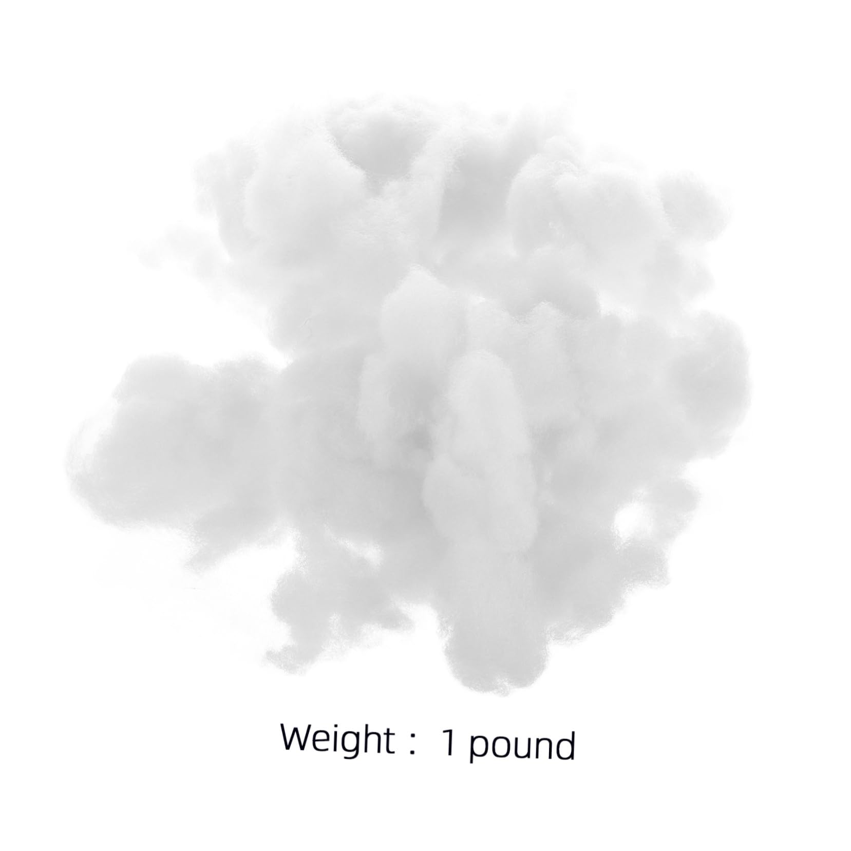 Unomor High Elastic Pp Cotton Pillow Filling Stuffed Animal Filling for Cloud Ceiling Decor DIY Craft 500g Fiber Fill Stuffing