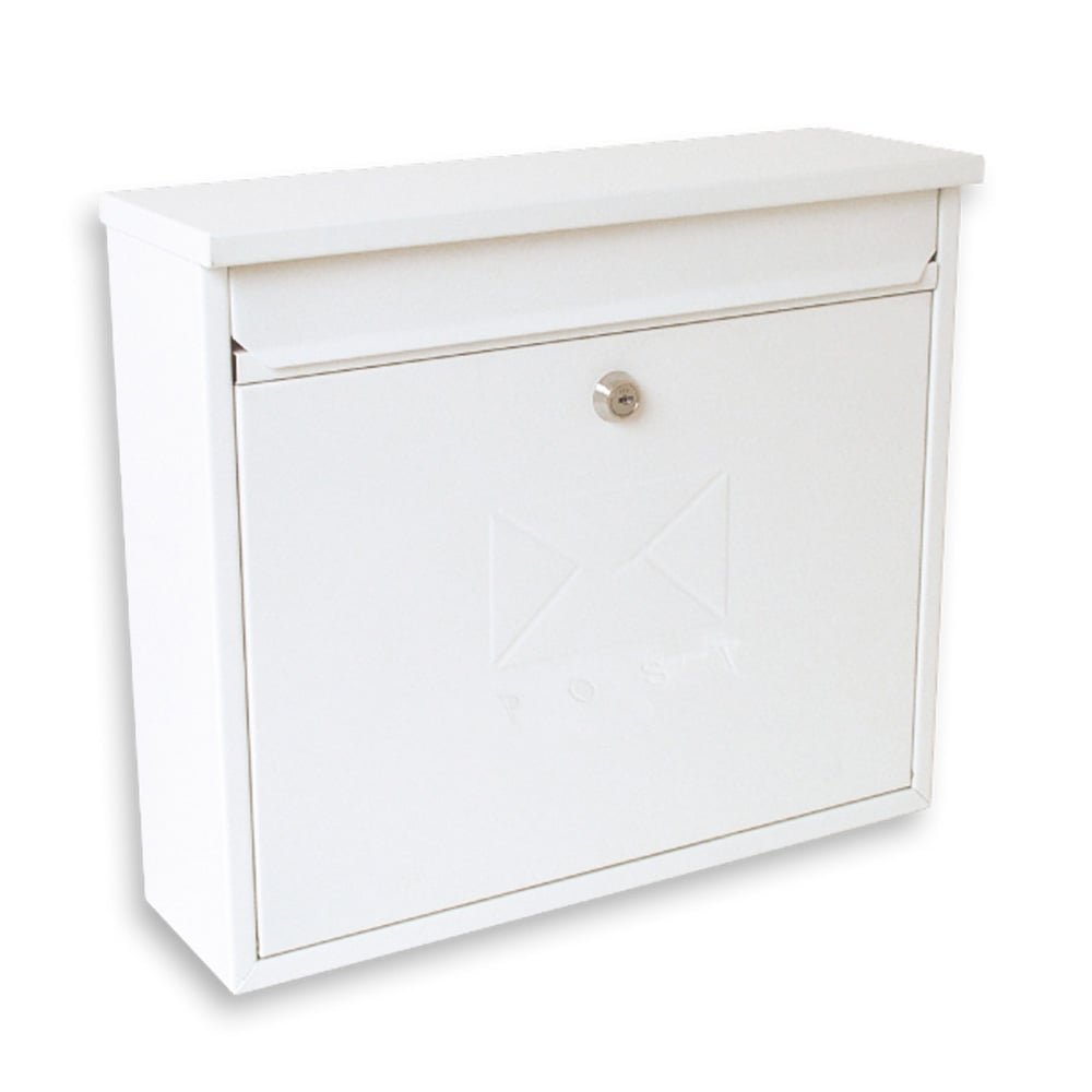 Sterling White Elegance Post Box