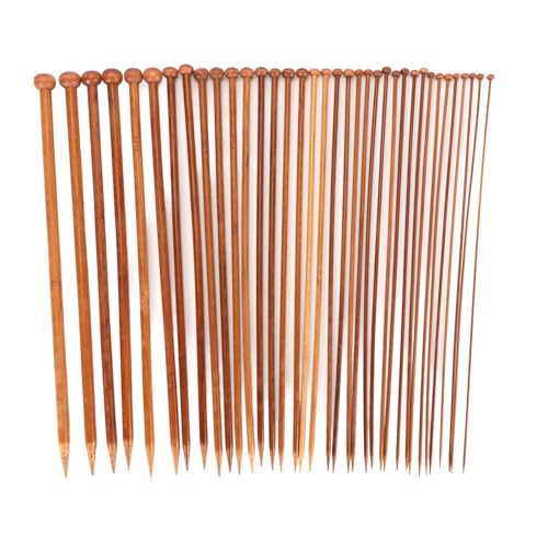 Bamboo Knitting Needles Set Efficient Knitting Tools for Various Projects 36pcs