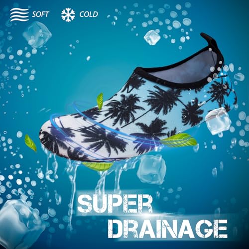 Image of SIMARI Water Shoes for Women Men Swim Aqua Socks Beach Pool Essentials Barefoot Surf River Boat Kayak Sea Yoga Sand Exercise Sport Accessories Breathable Quick-Dry Adult Youth Kid Size SWS001