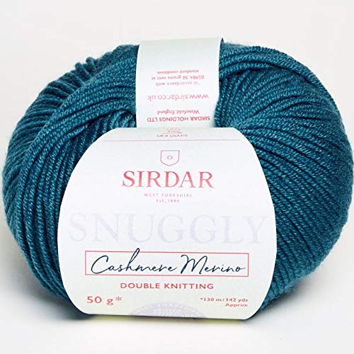 Sirdar Snuggly Baby Cashmere Merino DK Double Knitting, Teal (471), 50g