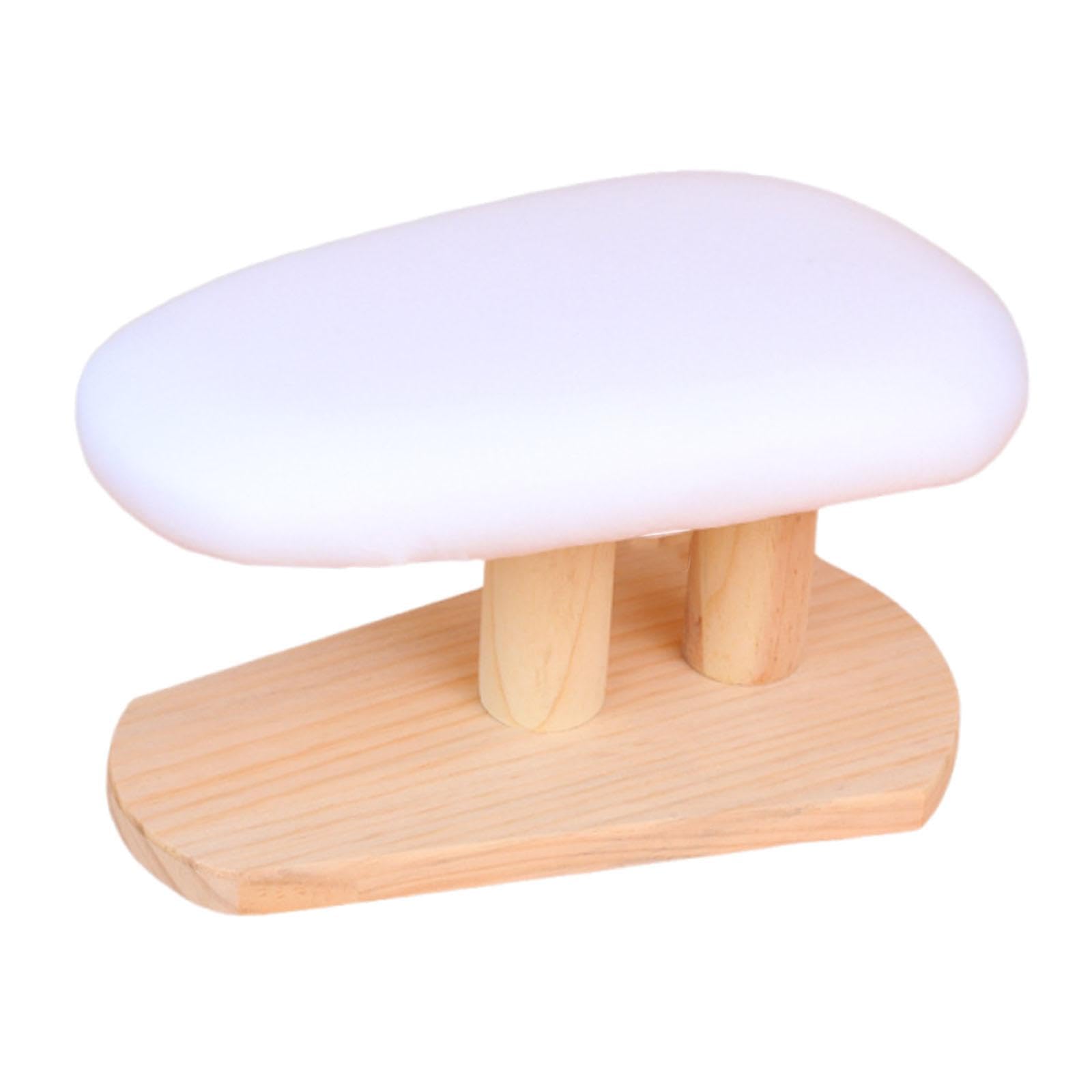 Bügelbrett Mini Holz Bügelunterlage Tragbare Präzisionshilfe Einfach zu Handhaben für Haushalt Nähen Hobbyraum Wohnzimmer, Weiß, 29cmx18cmx15cm