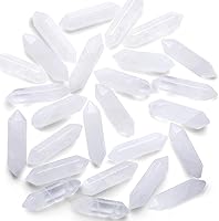 Vista 10 de QINJIEJIE Juego de 20 piezas de varitas de cristales turquesa, piedras sanadoras, puntas de cristal a granel, gemas hexagonales pulidas, piedras