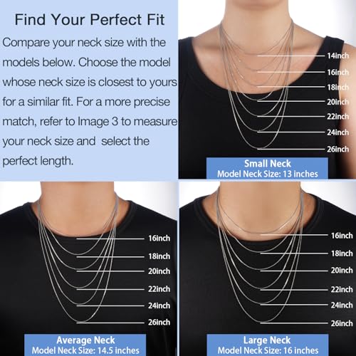 jewlpire 925 sterling silver chain necklace chain for women 11mm cable chains necklace upgraded spring-ring clasp - thin amp sturdy women39s chains necklaces 14 16 18 20 22 24 inch