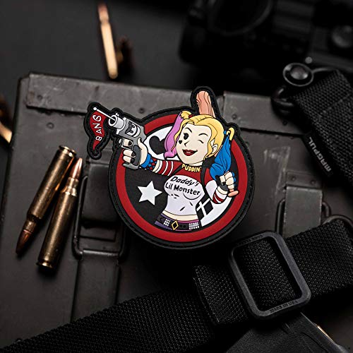 Harley Quinn Fallout Vault Boy Mashup PVC Rubber Morale Patch by NEO Tactical Gear Morale Patch - Hook Backed